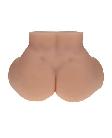 Shots Xkin Valentina Vellure Dual Entry Masturbator Tan realistic and detailed design showcasing the soft TPE material.