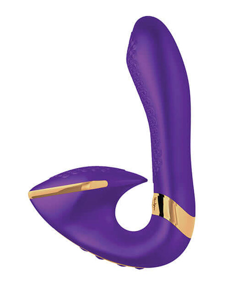 Shunga Soyo Intimate Massager Purple with distinctive design and powerful vibrations for multisensory pleasure.