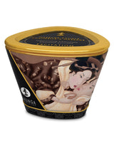 Shunga Massage Candle Intoxicating Chocolate 5.7 Oz with elegant design and rich chocolate aroma