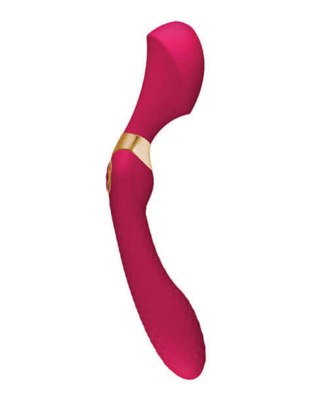 Shunga Zoa Intimate Massager Raspberry designed for full-coverage pleasure and stimulation.