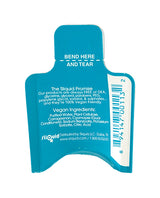 Sliquid Naturals Sea Lubricant Pillows .17 oz package tear instructions and ingredients list.