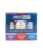 Swiss Navy Weekend Fun Pack Lubricant Variety Set featuring sensual arousal gel and playful flavor lubricants.
