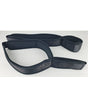 Spartacus Wrist to Thigh Cuffs Neoprene Black showing black neoprene restraint design for bondage play.