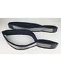 Spartacus Wrist to Thigh Cuffs Neoprene Silver, shown from above, highlighting the cuff design and soft neoprene material.