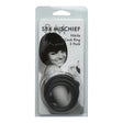 Sex & Mischief Nitrile Cockring 3 Pack Black packaging featuring graduated rings for comfort and fit.