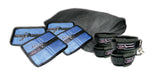 Premium Sportsheet King Size Bondage Bed System components including cuffs and soft cover.
