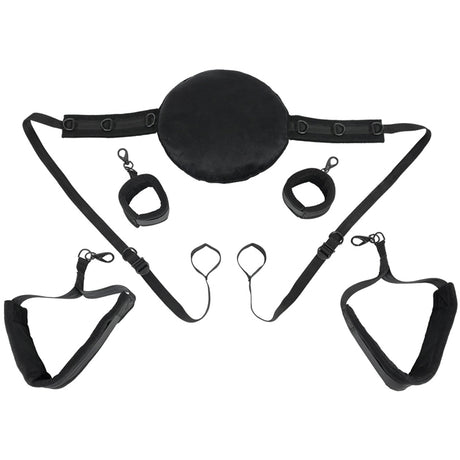Sportsheets Pivot Positioning Partner Sex Sling featuring padded support and adjustable straps for comfort and versatility.