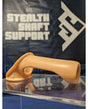 Stealth Shaft Support Smooth Sling Size B Vanilla displayed on a pedestal with brand background.