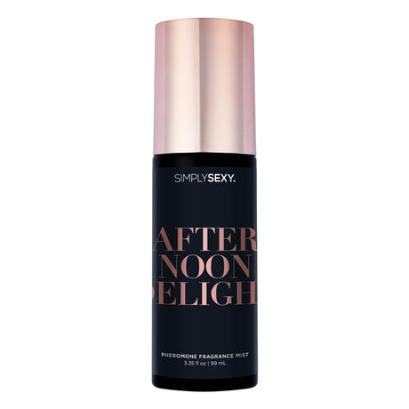 Simply Sexy Pheromone Mist Afternoon Delight 3.35 Oz fragrance mist bottle with a sleek design.
