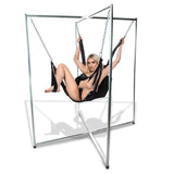 Strict Leather Premium Sex Sling with thick latigo leather and support straps for suspended play.