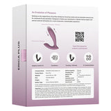 Svakom Erica Plus Wearable Thrusting Vibrator packaging showcasing features and specifications for enhanced pleasure.