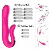 Tailspin Thrusting Dual Stimulating Rabbit Vibrator features 9 vibration modes and 3 twirling modes for enhanced pleasure.
