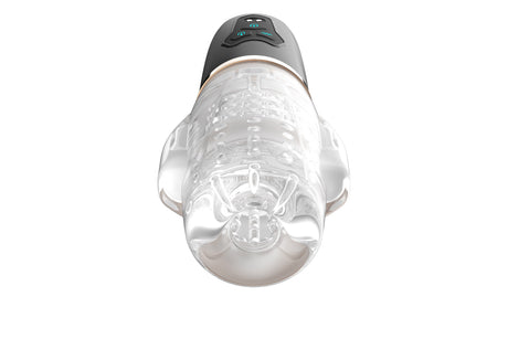 Blowjob Vibrating Sucker Oral Sex Masturbator showcasing ergonomic design and vacuum suction technology.