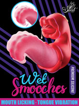 Wet Smooches Mouth Licking Tongue Vibrator showcasing premium silicone design and motion features.