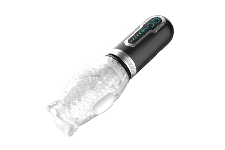 Thrusting 360 Rotating Male Stroker - advanced rechargeable male masturbator with thrusting, rotation, and vibration features.