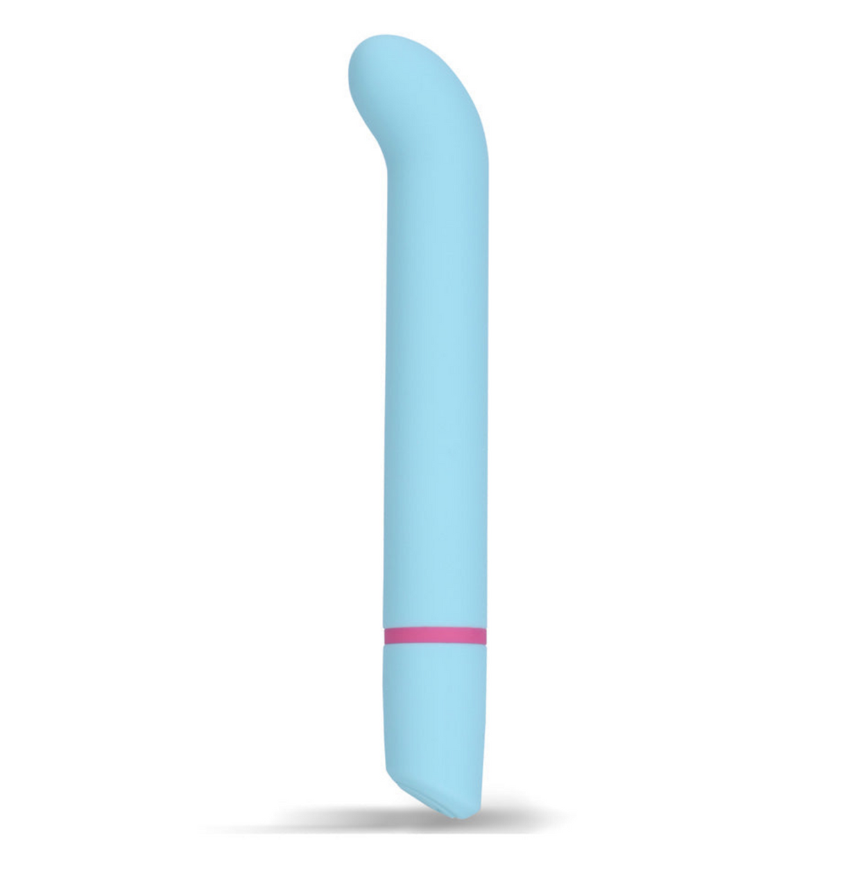 Maia Marni Vibelite Silicone G-Spot Vibrator in blue with ergonomic design for targeted stimulation.