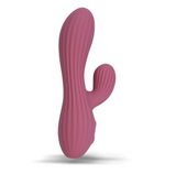 Maia Sedona Liquid Silicone Dual Stimulation Vibrator showcasing its ergonomic design and velvety texture.