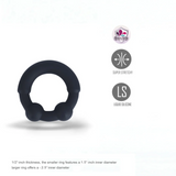 Maia Axel Liquid Silicone Metal Reinforced Super Stretch C-Ring featuring super stretchy design and liquid silicone construction.