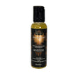Kama Sutra Sex Magnet Leather Massage Oil 2 Oz in a bottle with a sophisticated design and pheromone infusion.