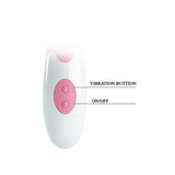 Close-up of the Pretty Love Hyman G-Spot Vibrator Pink showing vibration and on/off buttons.