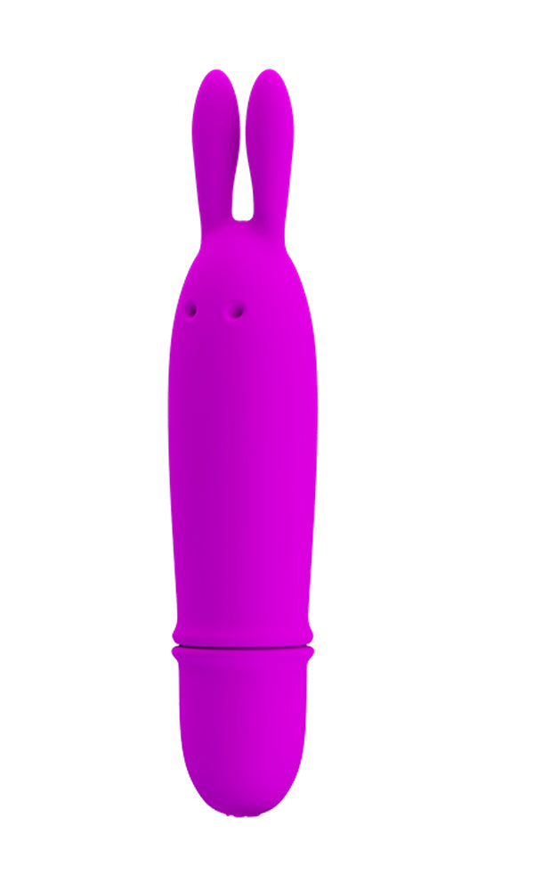 Pretty Love Boyce Silicone Bunny Vibrator Purple in vibrant purple color with cute bunny ears design.