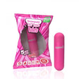 Screaming O Soft Touch Rechargeable Bullet Vibrator Pink in packaging, featuring 5 speed functions for pleasure.