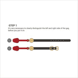 UPKO UPKO Luxury Silicone Invisible Mouth Gag with Italian Leather Straps at $74.99