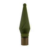 Selopa The Private Vibrating Silicone Anal Plug Green with a tapered design for easy entry and targeted stimulation.