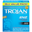 Trojan ENZ Lubricated Latex Condoms 36 Pack, premium quality latex for protection and comfort.