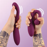 Tracys Dog Og3 Detachable Clitoral Sucking Vibrator in hand showcasing its versatile design and features.