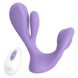 Tracy's Dog Swirlii Wearable Panty Vibrator in purple with remote control for discreet pleasure.