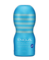 Tenga Original Vacuum Cool Cup with blue exterior and unique hourglass design for ultimate suction and cooling sensation.