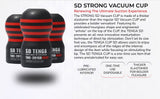Tenga SD Original Vacuum Cup Strong Masturbator showcases a thicker elastomer for enhanced suction experience.