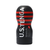 Tenga US Original Vacuum Cup Strong adult stroker with black and red design for enhanced pleasure.