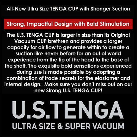 Tenga US Original Vacuum Cup Strong product image showcasing its strong design and features.