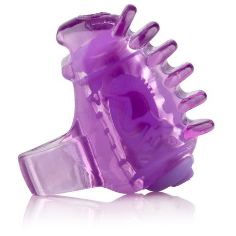 Screaming O Quickie Fing O Tips Finger Vibrator Purple displayed on a white background.