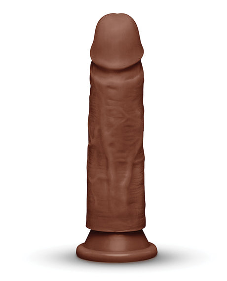 Together 7.75 inches Realistic Dildo Suction Base Dark, lifelike design for satisfying stimulation.