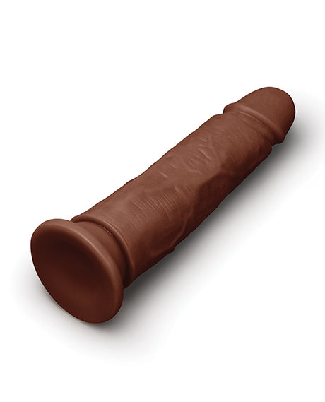 Together 7.75 inches Realistic Dildo Suction Base Dark, realistic contours, lifelike stimulation, body-safe material.