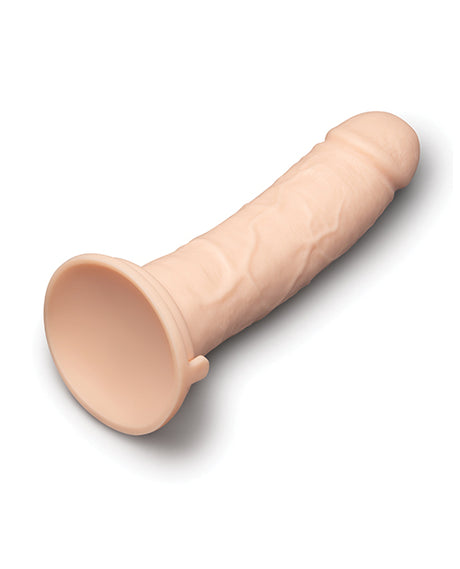 Together 8.5 Inch Realistic Dildo Suction Base in a lifelike design with a smooth curve and textured shaft.