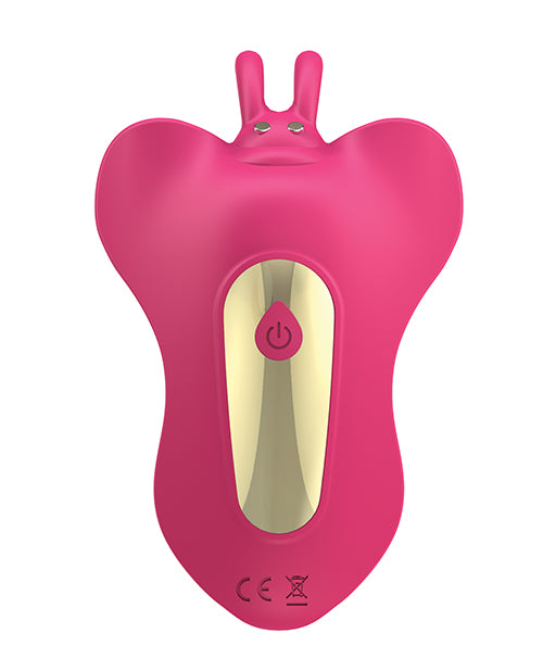 Honey Ryder Dual Action Thumping & Vibrating Rabbit Pink massager with dual control features.