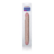 CalExotics Ivory Duo 12 Inch Veined Double Dong packaged and ready for intimacy and pleasure.