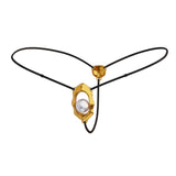 "Moist Eyes" G-string Clitoral Jewelry With Bead Stimulator