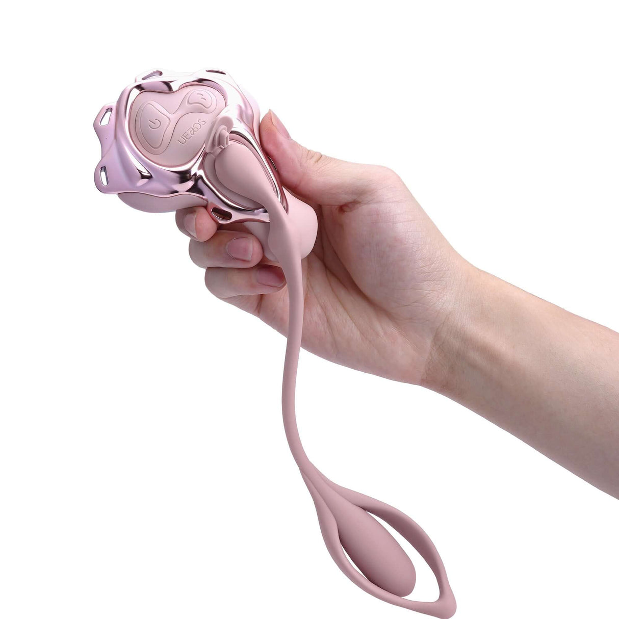 World Best Panty Vibe Massager by Ueros in hand showcasing its innovative design and functionality.