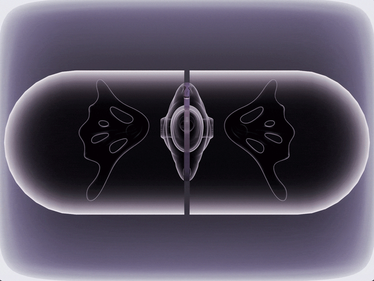 UEROS Suction & Insertable Vibrator Set Dual Function Purple showcasing suction and insertable features.