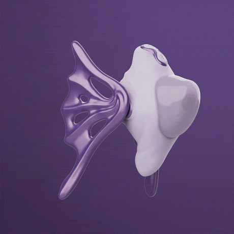UEROS Suction & Insertable Vibrator Set Dual Function Purple featuring innovative design and dual-stimulation technology.