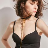 UPKO Luxury Chain Leash with Italian Leather Handle from UPKO at $39.99