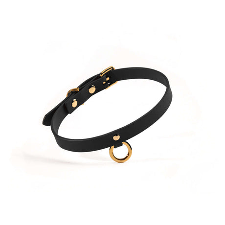 UPKO UPKO Luxury Italian Leather Thin Choker - Black at $34.99
