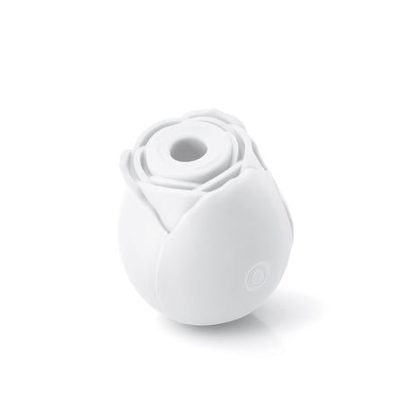 Inya the Rose Glow in the Dark Suction White - elegant air pulse stimulator in a rose design.