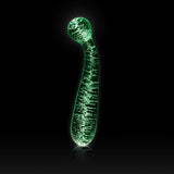 Firefly G-Spot Glass Wand Glow in the Dark Clear with a smooth, contoured design for precise stimulation.
