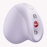 Fun Factory Mea Air Pulse Clitoral Vibrator Purple features a modern design and easy-to-use controls in a soft purple color.